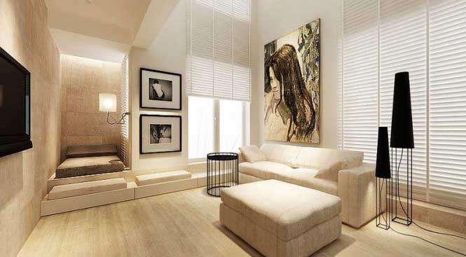 Bày trí đồ nội thất cho căn hộ nhỏ - Mipec Riverside Long Biên