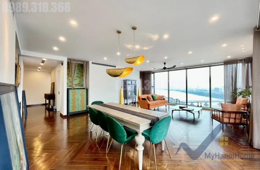 Xem ảnh 2: Ảnh 2: Cho thuê căn hộ 3PN Mipec Riverside view trực diện sông Hồng