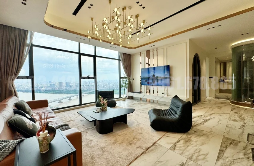 Xem ảnh 5: Ảnh 5: Bán Penthouse Mipec Long Biên full nội thất, view sông Hồng