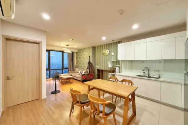 Ảnh M4912: Căn hộ Mipec Long Biên 2 phòng ngủ cho thuê view sông Hồng